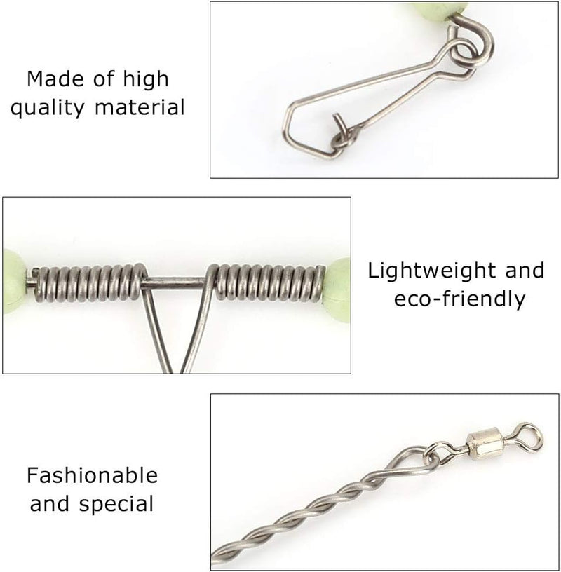 Laden Sie das Bild in Galerie -Viewer, T-vormige vislijn wartels 10 stuks van roestvrij staal met draaibare connector – viswartels – zeevisaccessoires - happygetfit.com
