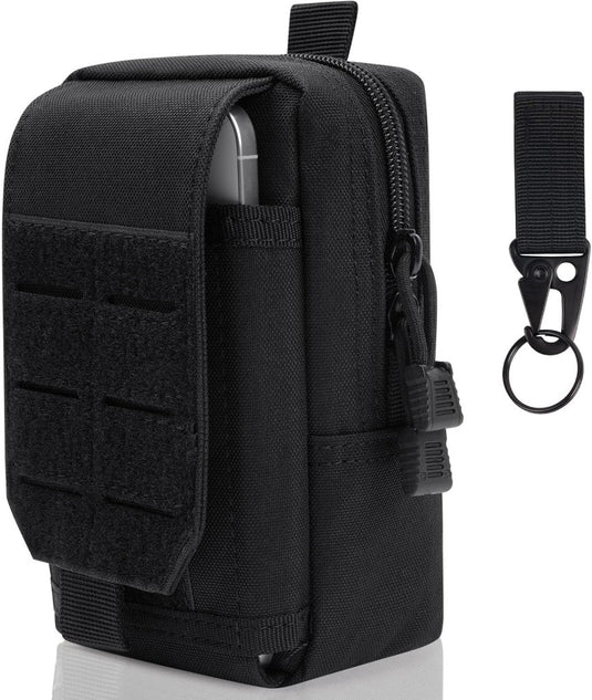 Tactische MOLLE opbergtas 20 x 12 x 5 cm van slijtvast 600D Oxford met meerdere vakken en riembevestiging – uitrustingstas – outdooraccessoires - happygetfit.com