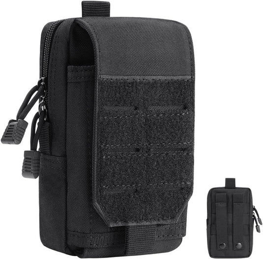 Tactische MOLLE opbergtas 20 x 12 x 5 cm van slijtvast 600D Oxford met meerdere vakken en riembevestiging – uitrustingstas – outdooraccessoires - happygetfit.com