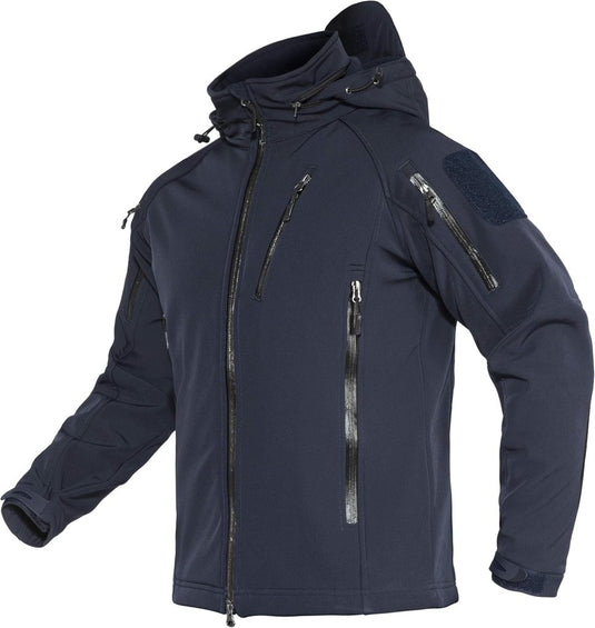 TACVASEN Softshell Herenjack Waterafstotend Militair Jack Warm Outdoorjack met Meerdere Ritszakken - happygetfit.com
