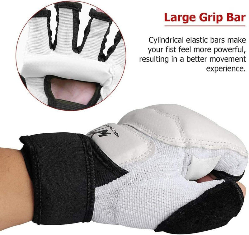 Load image into Gallery viewer, Taekwondo Vechtsporthandschoenen, LangRay bokshandschoenen, punchinghandschoenen, MMA handschoenen voor sparring, martial arts, bokszak, trainingshandschoenen voor volwassenen en kinderen - happygetfit.com
