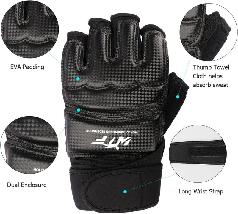 Load image into Gallery viewer, Taekwondo Vechtsporthandschoenen, LangRay bokshandschoenen, punchinghandschoenen, MMA handschoenen voor sparring, martial arts, bokszak, trainingshandschoenen voor volwassenen en kinderen - happygetfit.com
