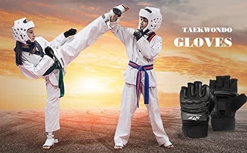 Load image into Gallery viewer, Taekwondo Vechtsporthandschoenen, LangRay bokshandschoenen, punchinghandschoenen, MMA handschoenen voor sparring, martial arts, bokszak, trainingshandschoenen voor volwassenen en kinderen - happygetfit.com
