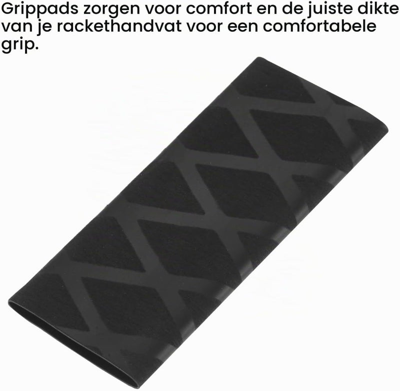 Carica l’immagine nel visualizzatore della galleria, Tafeltennis grip tape zwart – antislip overgrip – pingpong batje accessoires - happygetfit.com
