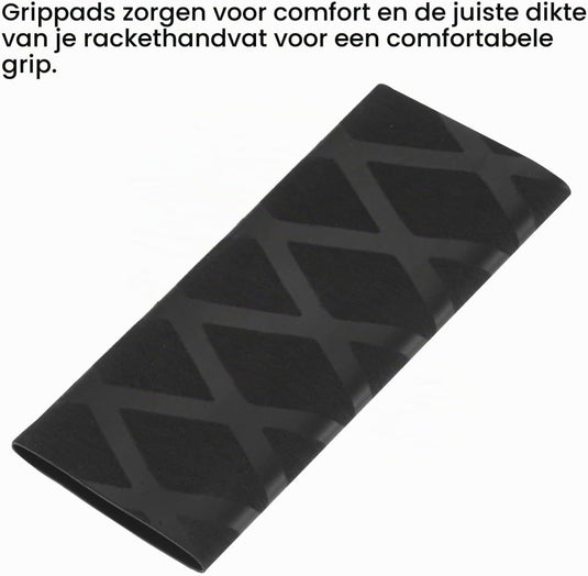 Tafeltennis grip tape zwart – antislip overgrip – pingpong batje accessoires - happygetfit.com