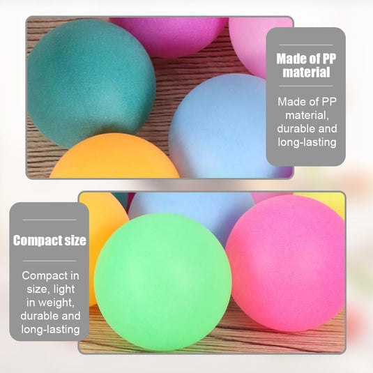 Tafeltennisballen 30 stuks 40 mm van kunststof in verschillende kleuren – pingpongballen – speelballen - happygetfit.com