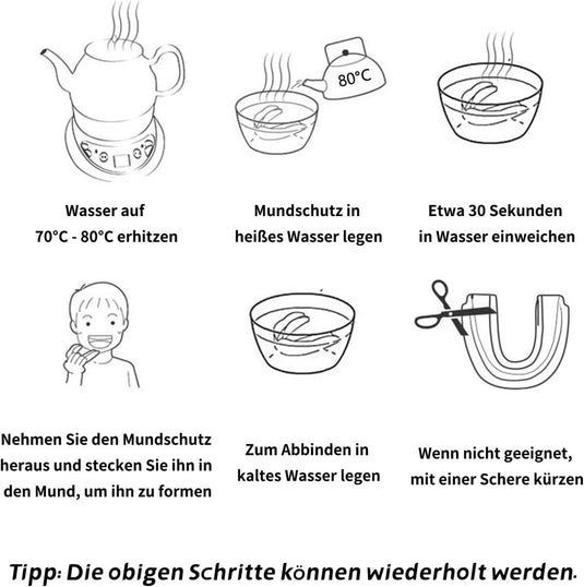 Tandbescherming, 2 stuks mondbescherming, boxen, sportmondbescherming, voor vechtsport, boksen, taekwondo, hockey, sport, tandbescherming, draagbare beschermdoos, volwassenen, zwart-wit - happygetfit.com