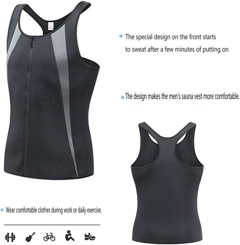 Laad afbeelding in Galerijviewer, Tank Sauna Vest Absorbeert voor Gewichtsverlies Shapewear, Vetverbranding voor Gewichtsverlies Body Shaper, Bodybuilding, Gym Running Sportvest - happygetfit.com
