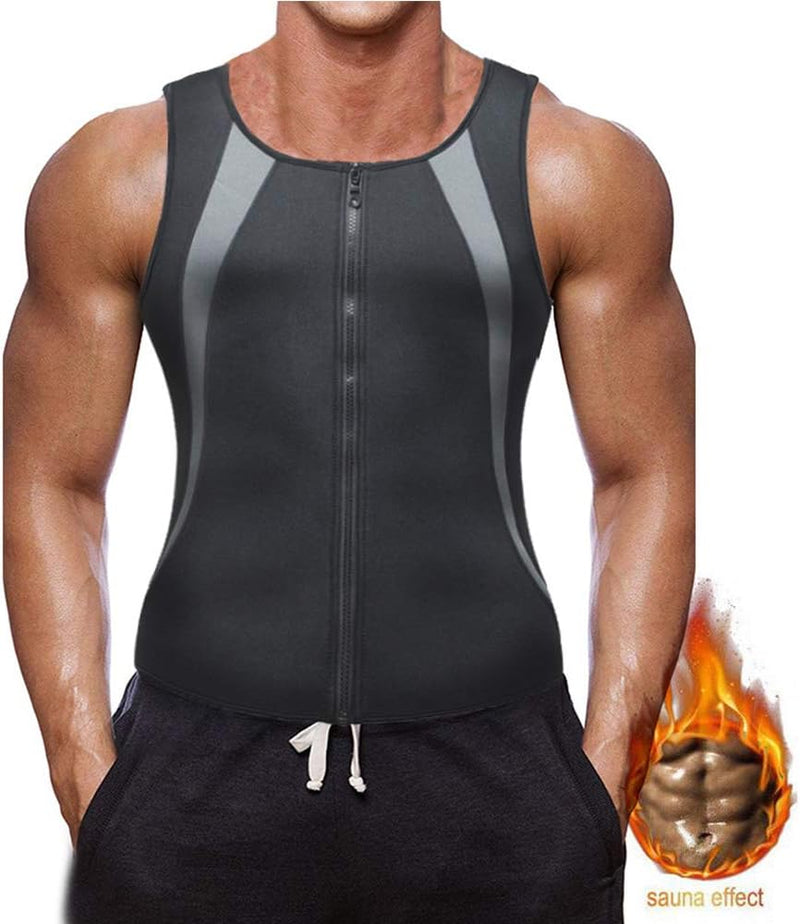 Laad afbeelding in Galerijviewer, Tank Sauna Vest Absorbeert voor Gewichtsverlies Shapewear, Vetverbranding voor Gewichtsverlies Body Shaper, Bodybuilding, Gym Running Sportvest - happygetfit.com
