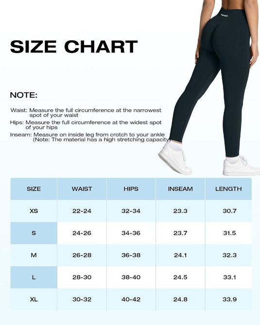 TAYOEA Compressie Sportlegging voor dames Yoga Lange Slim Fit Fitness Gymbroek Ondoorzichtige Scrunch Butt Yogabroek Naadloos Push-up Hoge taille Workout Fitness Jogging - happygetfit.com