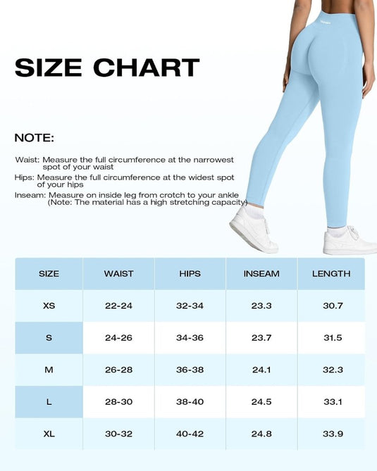 TAYOEA Compressie Sportlegging voor dames Yoga Lange Slim Fit Fitness Gymbroek Ondoorzichtige Scrunch Butt Yogabroek Naadloos Push-up Hoge taille Workout Fitness Jogging - happygetfit.com