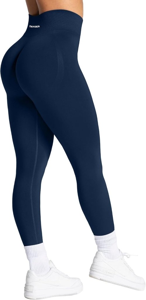 TAYOEA Compressie Sportlegging voor dames Yoga Lange Slim Fit Fitness Gymbroek Ondoorzichtige Scrunch Butt Yogabroek Naadloos Push-up Hoge taille Workout Fitness Jogging - happygetfit.com