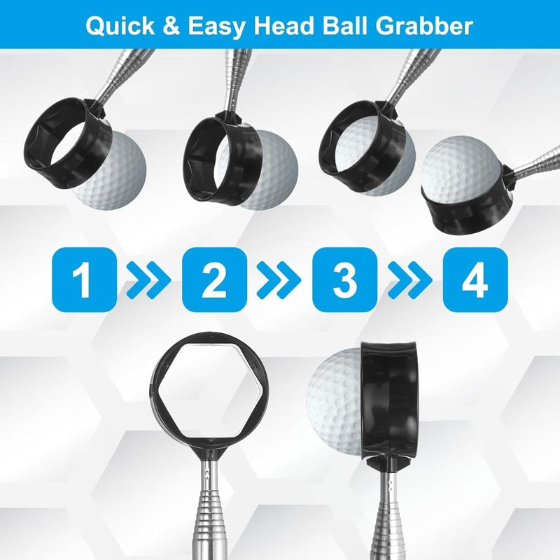 Laden Sie das Bild in Galerie -Viewer, Telescopische golfbal retriever 43-274 cm van roestvrij staal – golfbalvanger – golf accessoires - happygetfit.com
