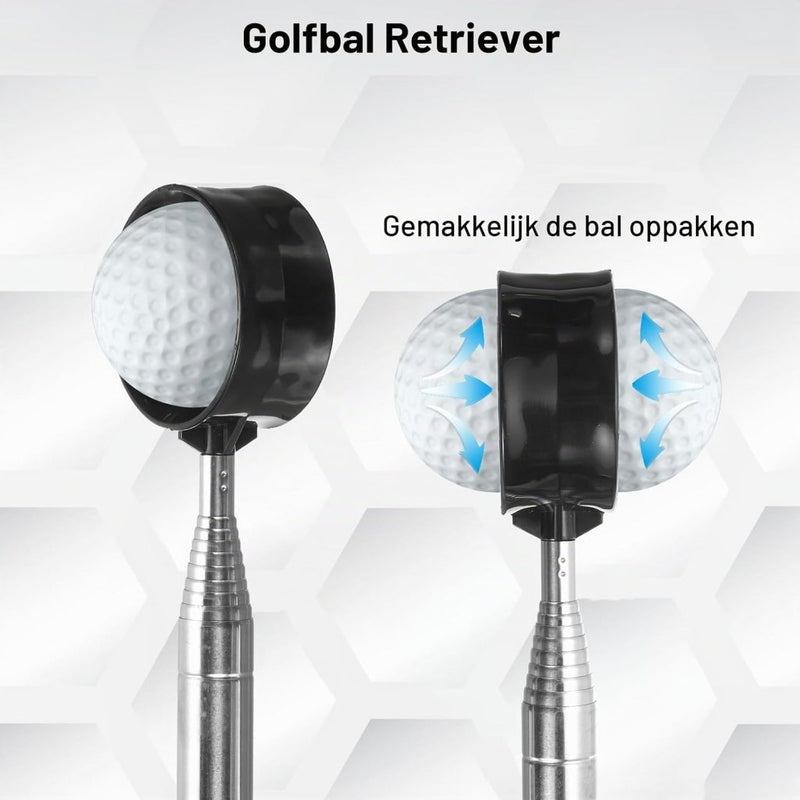 Load image into Gallery viewer, Telescopische golfbal retriever 43-274 cm van roestvrij staal – golfbalvanger – golf accessoires - happygetfit.com
