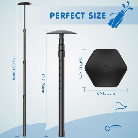 Telescopische golftassteun 50-134 cm met opbergtas - happygetfit.com