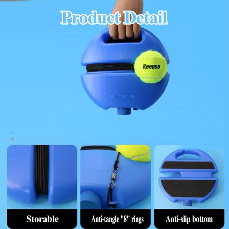 Load image into Gallery viewer, Tennis trainer met reboundbal en basis blauw - happygetfit.com

