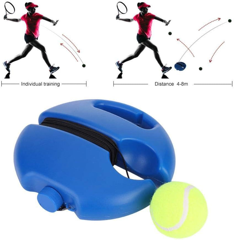 Load image into Gallery viewer, Tennis trainer met reboundbal en basis blauw - happygetfit.com
