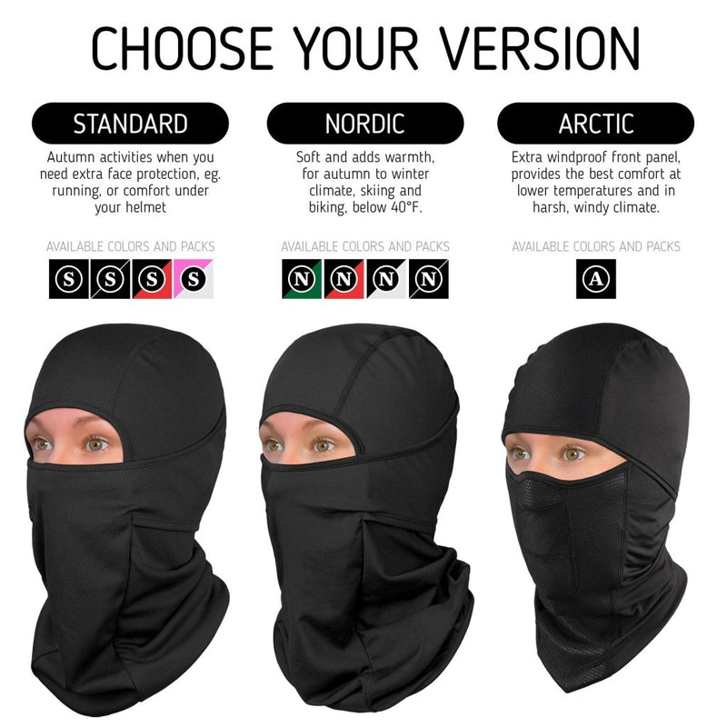 Laad afbeelding in Galerijviewer, The Friendly Swede Balaclava Face Mask Men, Black Ski Mask for Men, Ski Mask for Women (Standard/Nordic/Arctic) - happygetfit.com

