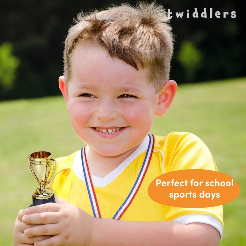 Laad afbeelding in Galerijviewer, THE TWIDDLERS 24 stuks trofeeën en medailles voor kinderverjaardagsfeest, schoolsport, toernooi en Halloween-kostuumfeesten, gastgeschenken en beloningen - happygetfit.com
