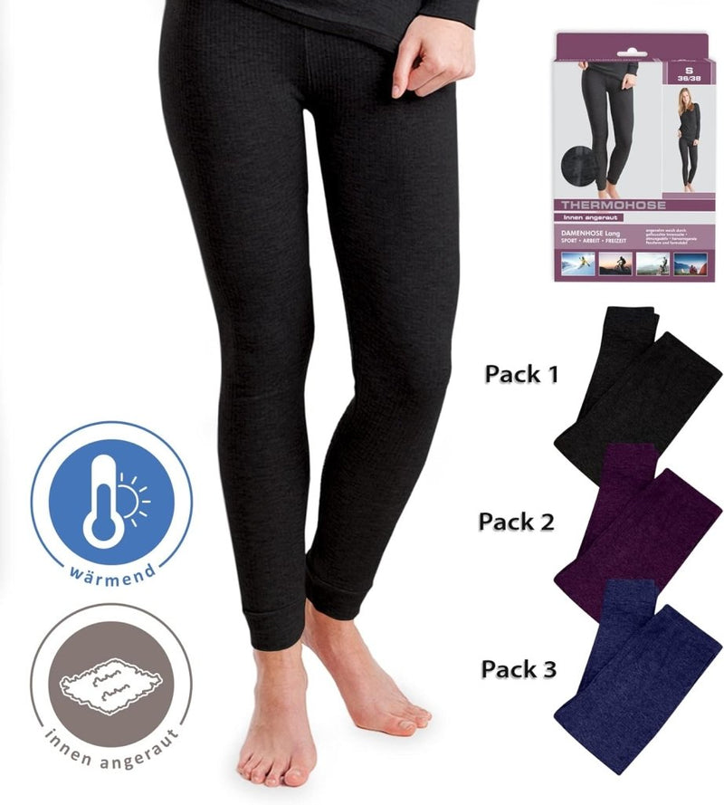 Laad afbeelding in Galerijviewer, Thermische onderbroek voor dames en meisjes, lang, ski-ondergoed, functioneel ondergoed - happygetfit.com
