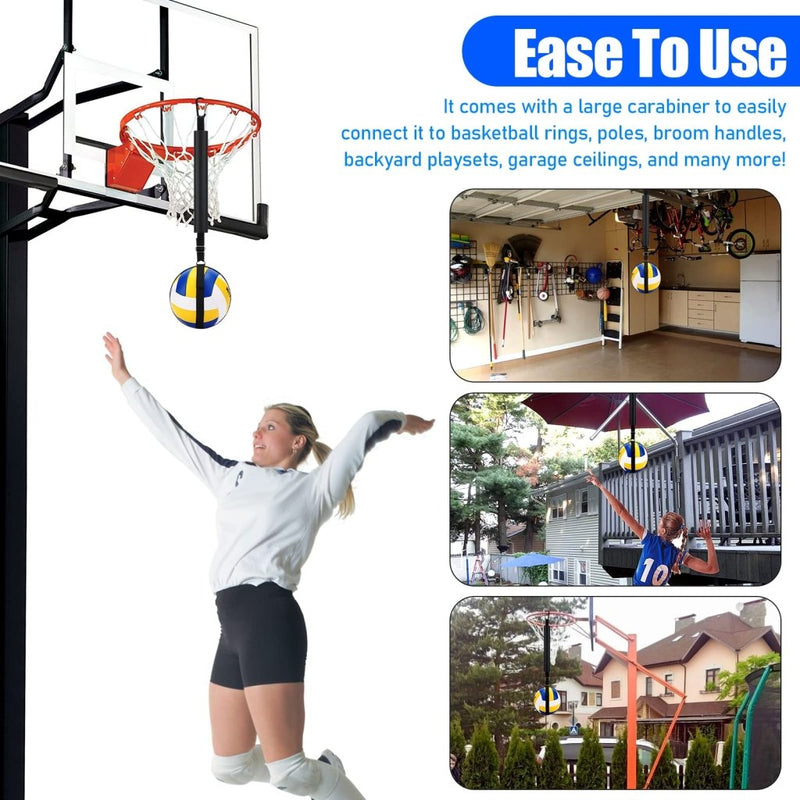Laad afbeelding in Galerijviewer, TOBWOLF Volleyball Spike Trainer, Elastic Self-Training Volleyballs Resistance Band, Volleyball Equipment Training Aid Improves Serving, Jumping, Arm Swing Mechanics and Spiking Power - happygetfit.com
