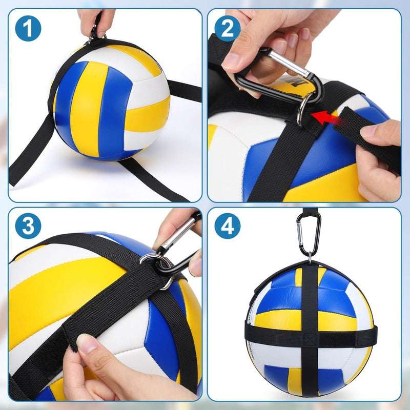 Laad afbeelding in Galerijviewer, TOBWOLF Volleyball Spike Trainer, Elastic Self-Training Volleyballs Resistance Band, Volleyball Equipment Training Aid Improves Serving, Jumping, Arm Swing Mechanics and Spiking Power - happygetfit.com
