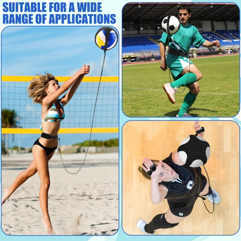 Laad afbeelding in Galerijviewer, TOBWOLF Volleyball Spike Trainer, Elastic Self-Training Volleyballs Resistance Band, Volleyball Equipment Training Aid Improves Serving, Jumping, Arm Swing Mechanics and Spiking Power - happygetfit.com
