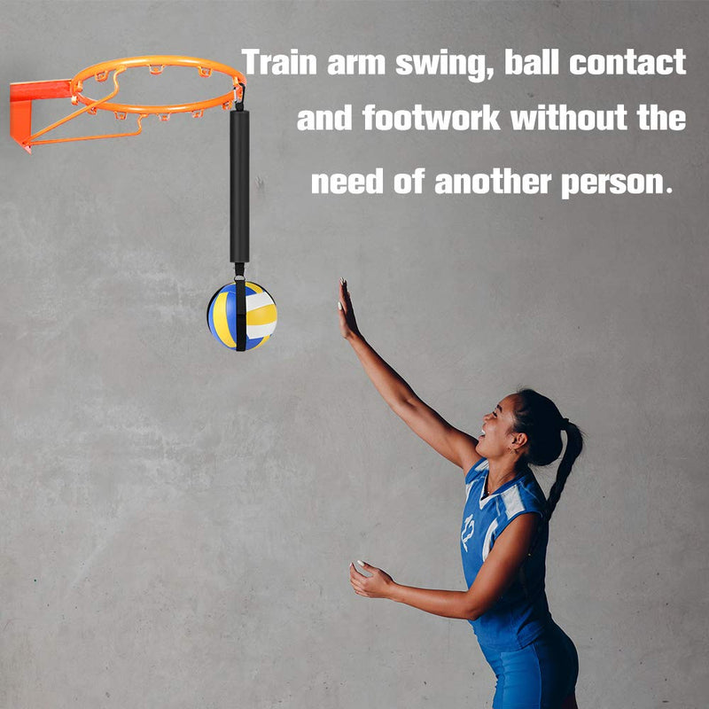 Laad afbeelding in Galerijviewer, TOBWOLF Volleyball Spike Trainer, Elastic Self-Training Volleyballs Resistance Band, Volleyball Equipment Training Aid Improves Serving, Jumping, Arm Swing Mechanics and Spiking Power - happygetfit.com
