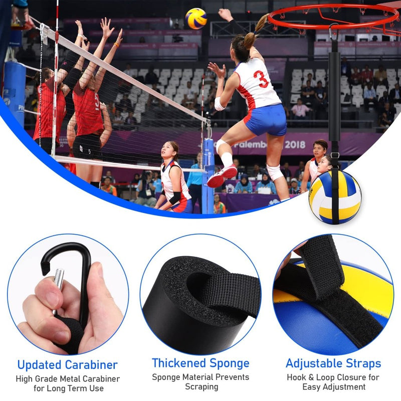 Laad afbeelding in Galerijviewer, TOBWOLF Volleyball Spike Trainer, Elastic Self-Training Volleyballs Resistance Band, Volleyball Equipment Training Aid Improves Serving, Jumping, Arm Swing Mechanics and Spiking Power - happygetfit.com
