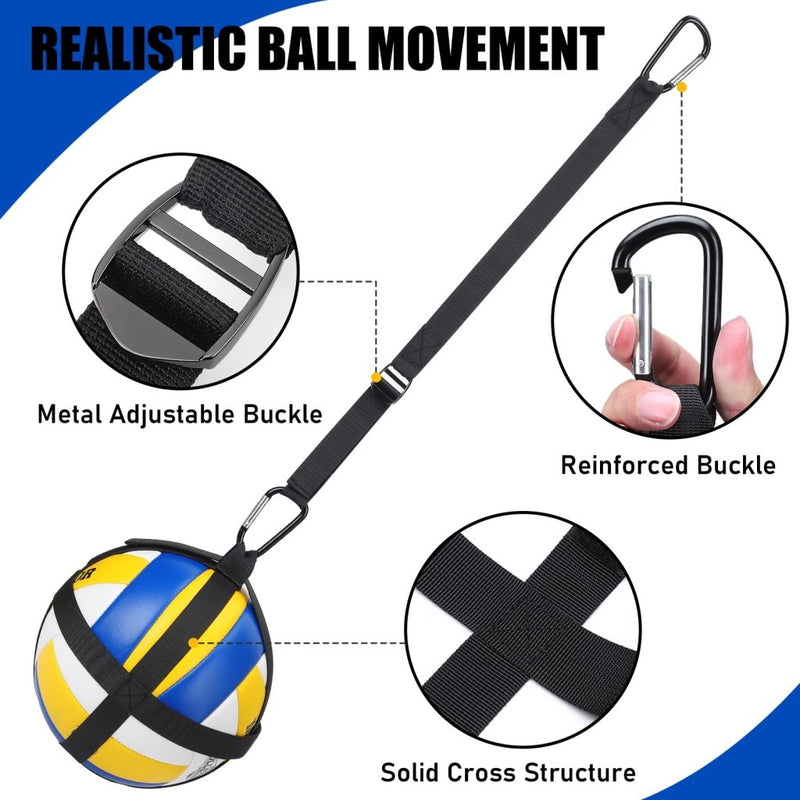 Laad afbeelding in Galerijviewer, TOBWOLF Volleyball Spike Trainer, Elastic Self-Training Volleyballs Resistance Band, Volleyball Equipment Training Aid Improves Serving, Jumping, Arm Swing Mechanics and Spiking Power - happygetfit.com
