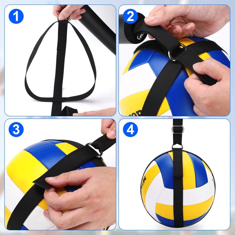 Laad afbeelding in Galerijviewer, TOBWOLF Volleyball Spike Trainer, Elastic Self-Training Volleyballs Resistance Band, Volleyball Equipment Training Aid Improves Serving, Jumping, Arm Swing Mechanics and Spiking Power - happygetfit.com

