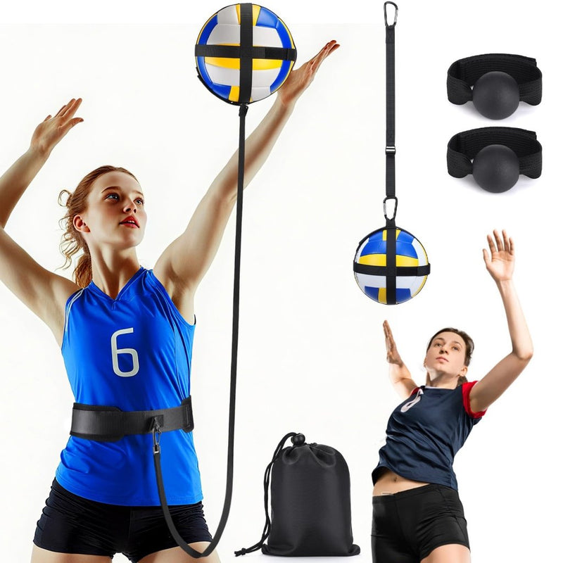 Laad afbeelding in Galerijviewer, TOBWOLF Volleyball Spike Trainer, Elastic Self-Training Volleyballs Resistance Band, Volleyball Equipment Training Aid Improves Serving, Jumping, Arm Swing Mechanics and Spiking Power - happygetfit.com
