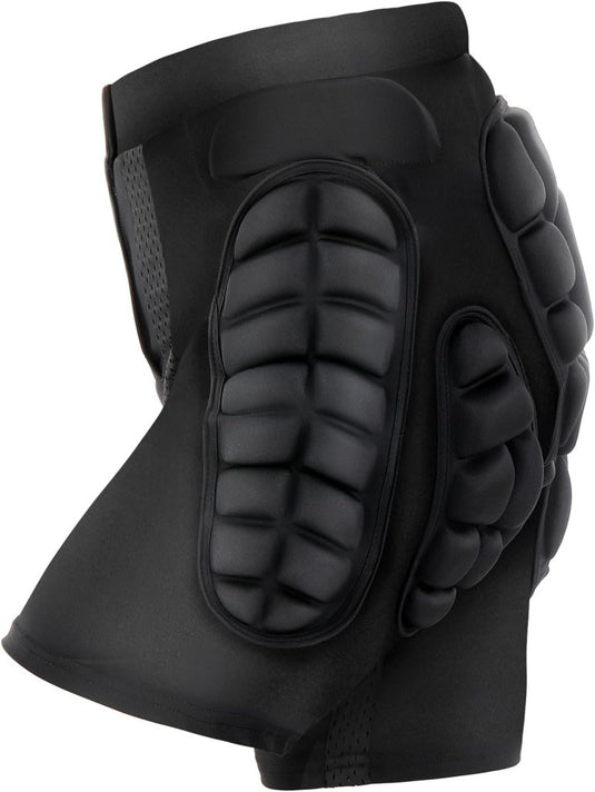 TOM SHOO Beschermende broek voor heren en dames, gevoerde beschermbroek, heupbescherming, ademend, voor schaatsen, skiën, skaten, snowboarden - happygetfit.com