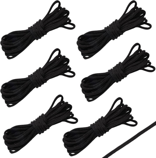 Trampoline bevestigingstouw 6 stuks 5 meter van gevlochten nylon – netkoord – trampoline accessoires - happygetfit.com