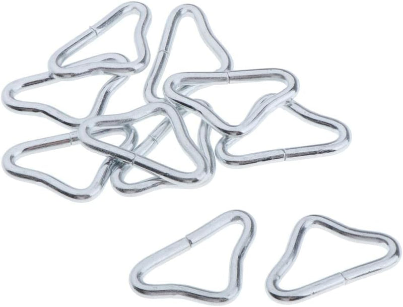 Carica immagine in Galleria Viewer, Trampoline driehoeksringen 10 stuks 38 mm van verzinkt staal – V-ringen – trampoline accessoires - happygetfit.com
