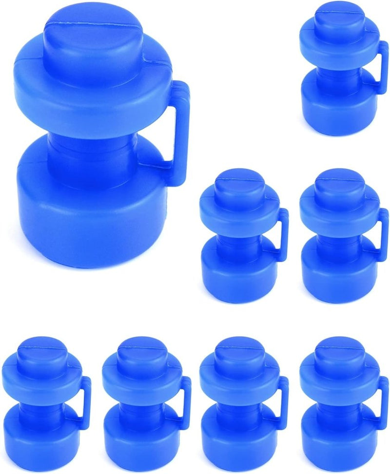 Carica immagine in Galleria Viewer, Trampoline paaldoppen 8 stuks voor 25 mm palen blauw – eindkappen – trampoline accessoires - happygetfit.com
