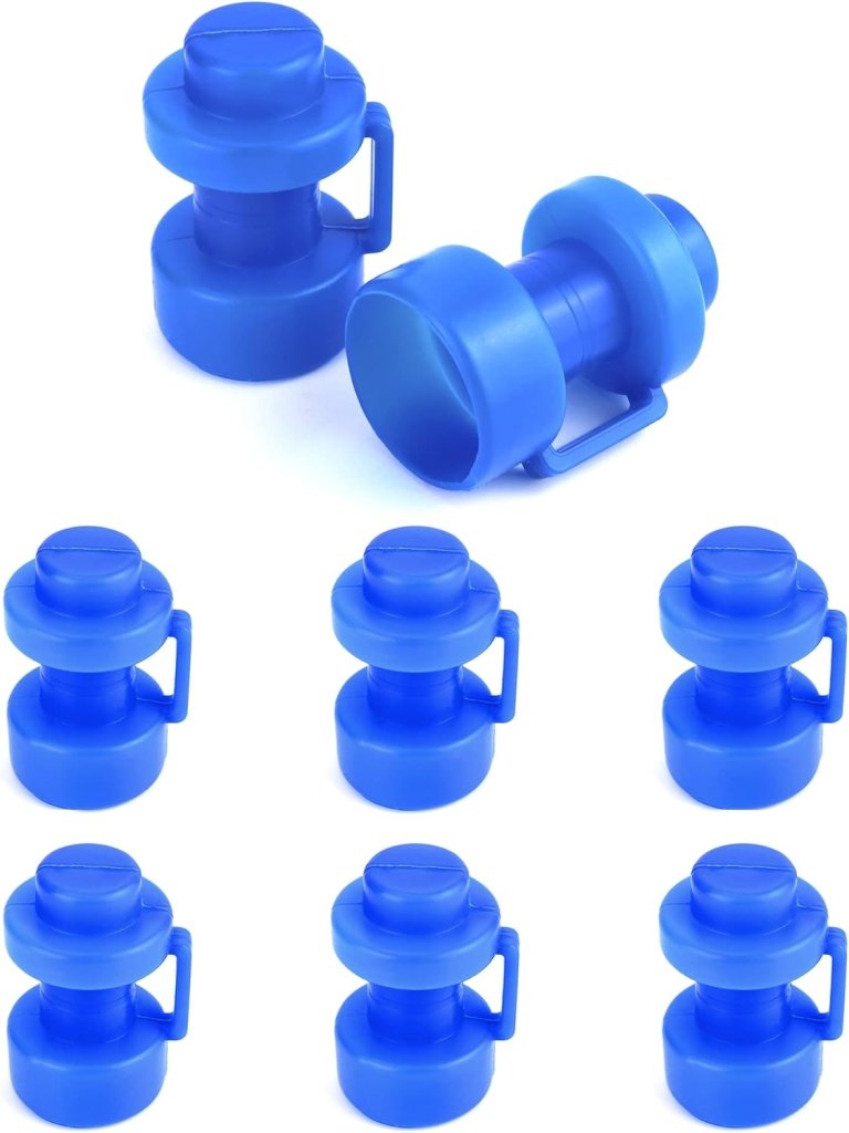 Carica immagine in Galleria Viewer, Trampoline paaldoppen 8 stuks voor 25 mm palen blauw – eindkappen – trampoline accessoires - happygetfit.com
