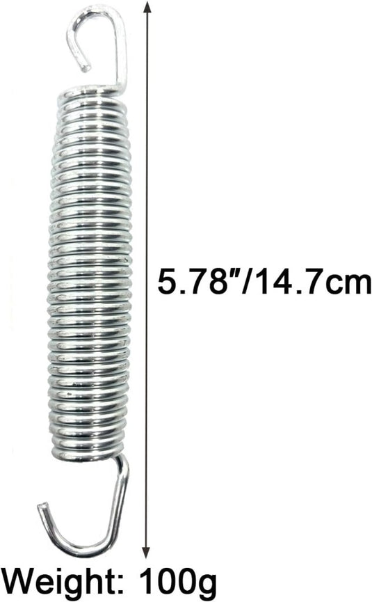 Trampolineveer 147 mm van verzinkt staal – vervangingsveer – trampoline accessoires - happygetfit.com