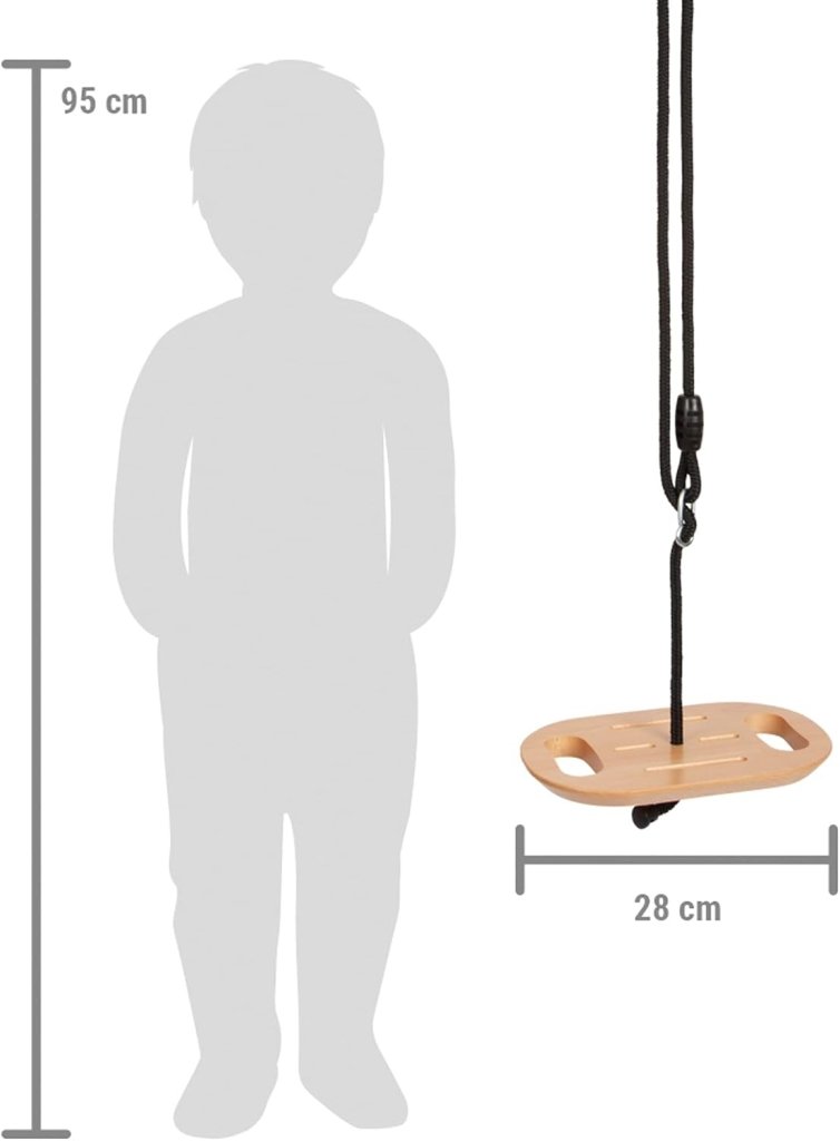 Chargez l'image dans la visionneuse de la galerie, Trapezeschommel 2-in-1 met gymnastiekringen en verstelbare touwen tot 100 kg – houten schommel - happygetfit.com
