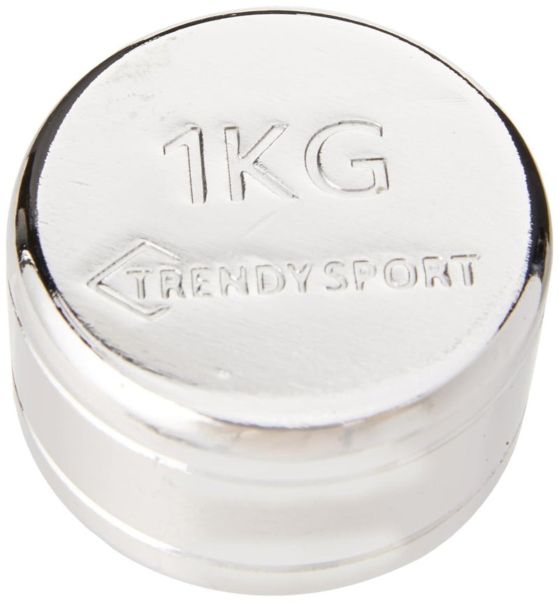 Laad afbeelding in Galerijviewer, Trendy Sport Chroom dumbbell - 1 stuk - 5,0 kg - happygetfit.com
