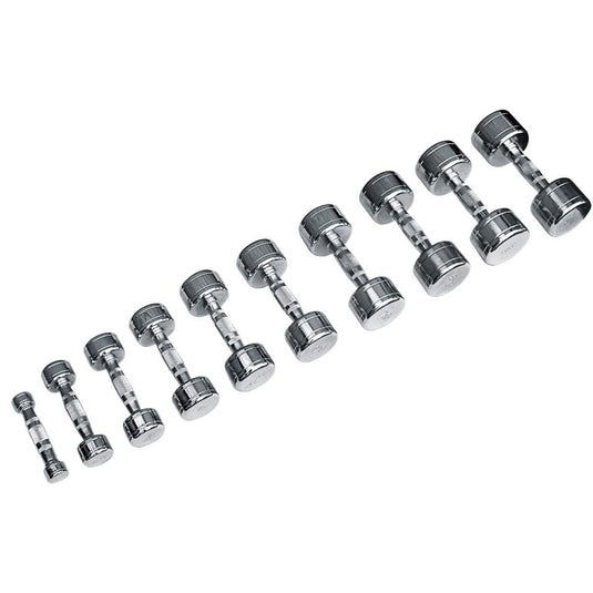 Trendy Sport Chroom dumbbell - 1 stuk - 5,0 kg - happygetfit.com