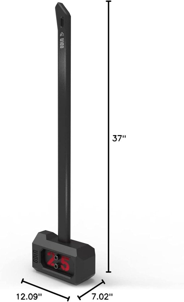 Load image into Gallery viewer, Tribe WOD 25lb Sledge Hammer Odin Steel Mace Bell for Strength Training - Heavy Mace Weight Training Equipment for Men and Women - Adjustable Weight Macebell for Functional Workouts and Conditioning - happygetfit.com
