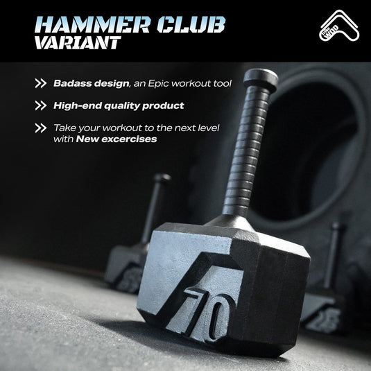 Tribe WOD Hammer Kettlebell 15-70lb + Adjustable | Cross Training Workout Equipment for Muscle Building, Cardio Fitness, Weights for Women & Men | Strength Training Kettlebells- New - happygetfit.com