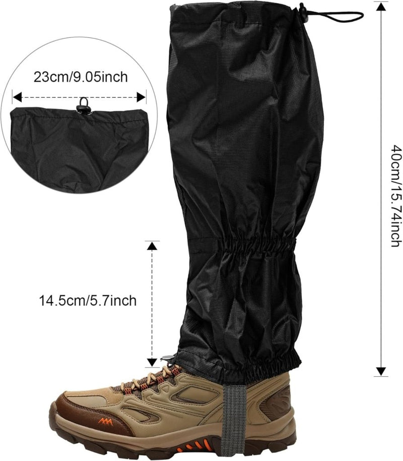 Laad afbeelding in Galerijviewer, TRIXES Pair of Waterproof Outdoor Hiking Walking Climbing Snow Legging Gaiters - happygetfit.com
