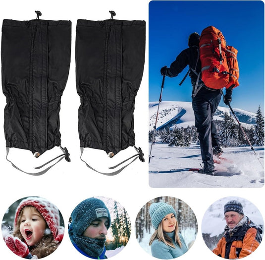TRIXES Pair of Waterproof Outdoor Hiking Walking Climbing Snow Legging Gaiters - happygetfit.com
