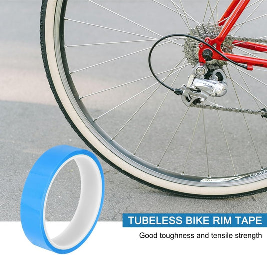 Tubeless velgtape 21 mm x 10 meter blauw zelfklevend – luchtdicht velglint – fiets accessoires - happygetfit.com