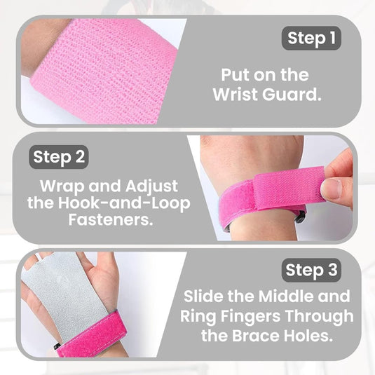 Turn grips voor kinderen met polsbandjes paars - happygetfit.com