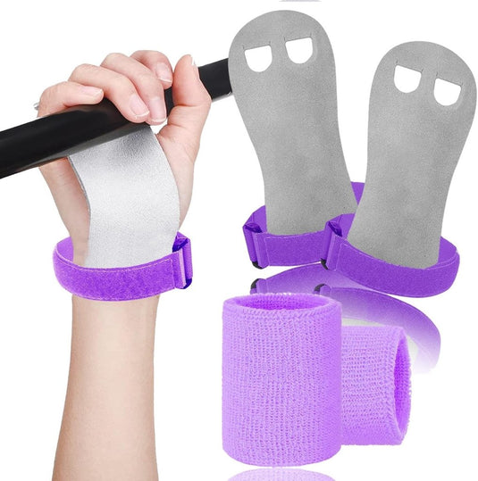 Turn grips voor kinderen met polsbandjes paars - happygetfit.com