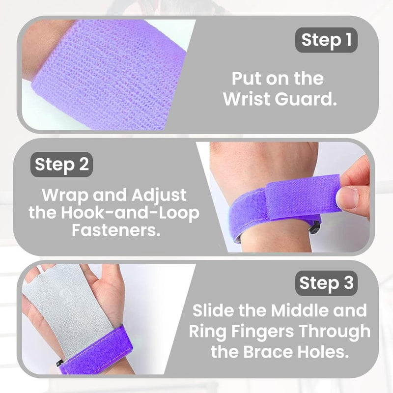 Chargez l'image dans la visionneuse de la galerie, Turn grips voor kinderen met polsbandjes paars - happygetfit.com

