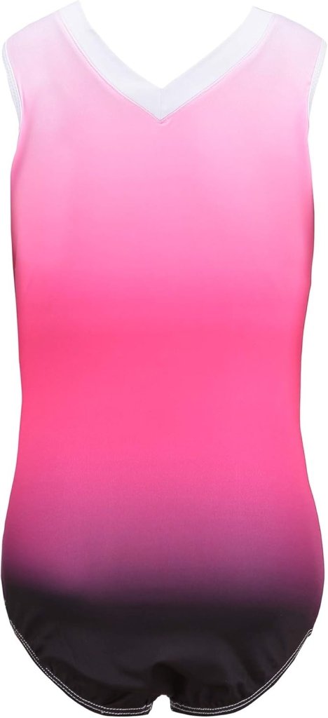 Turnpakje voor meisjes, lange mouwen, mouwloos, kleurverloop, glanzend, gymnastiekpanty voor dansen, ballet, gymnastiek, atletiek, peuters, meisjes - happygetfit.com